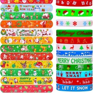Christmas Themed Slap Bracelets
